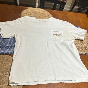 Men’s Old Row/ Comfort Colors Classic White Tee, Large, Great condition